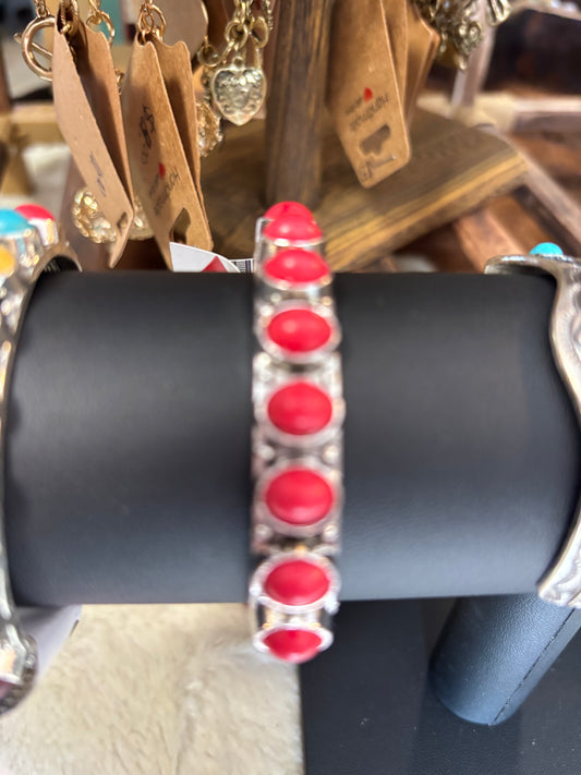 Red and silver