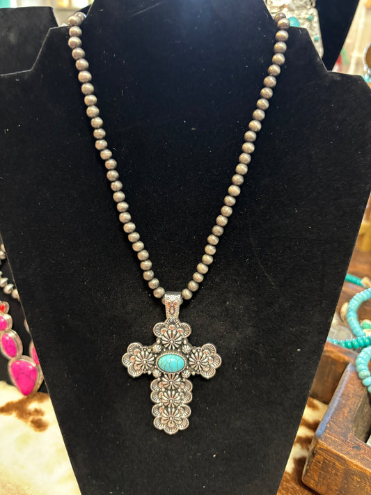 Cross and Pearls