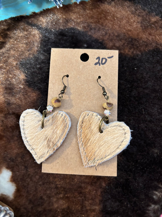 Cowhide Hearts