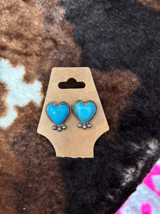 Turquoise Heart Small