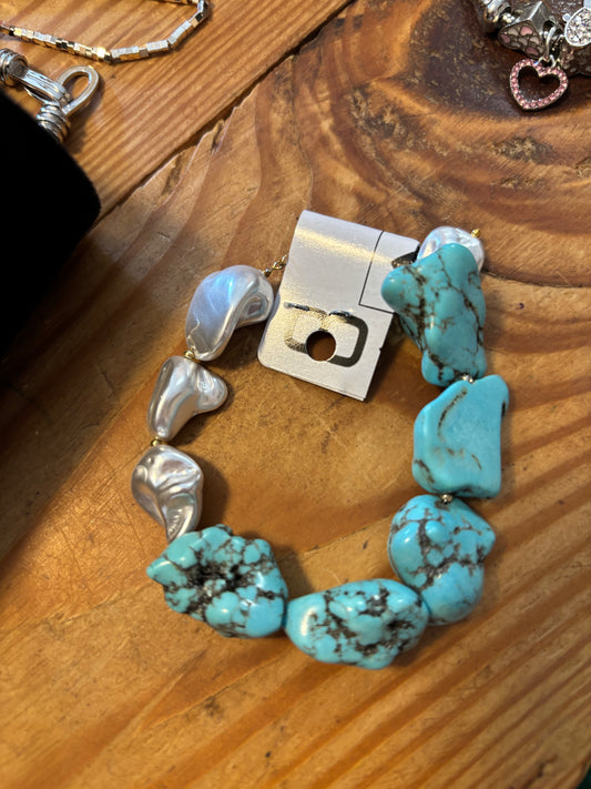 Pearl and Turquoise