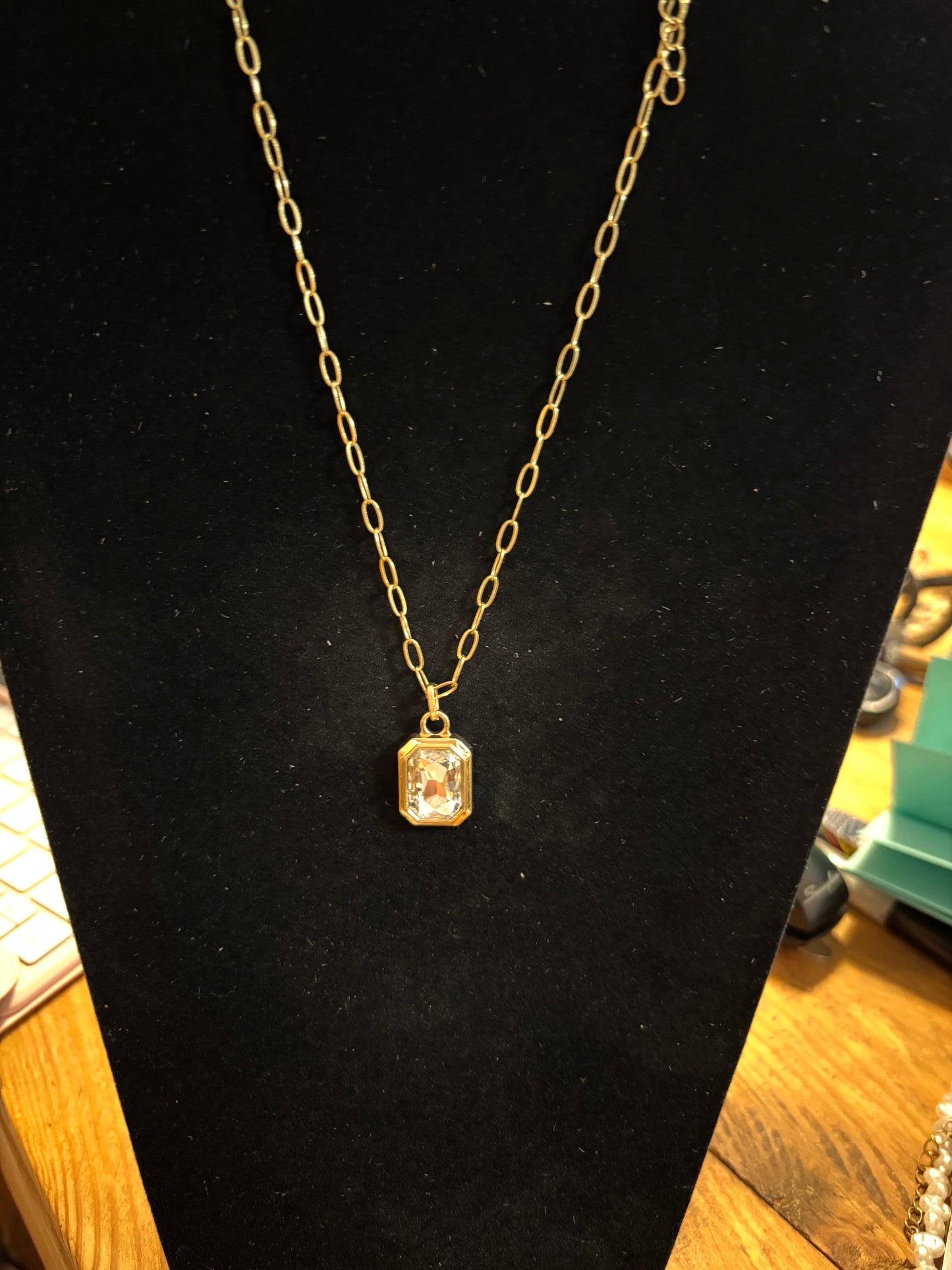 Gold rhinestone