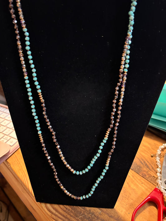 Brown and Turquoise
