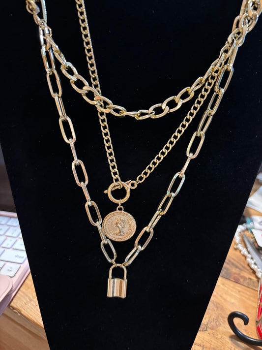 Layered gold lock