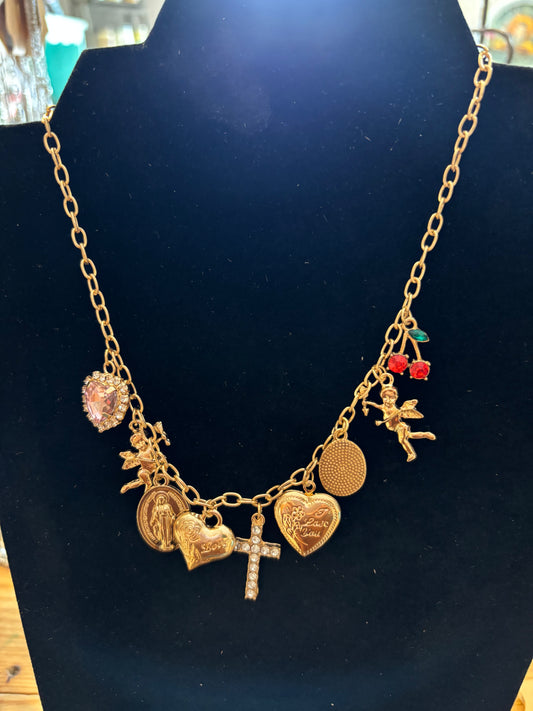 Gold angel charm