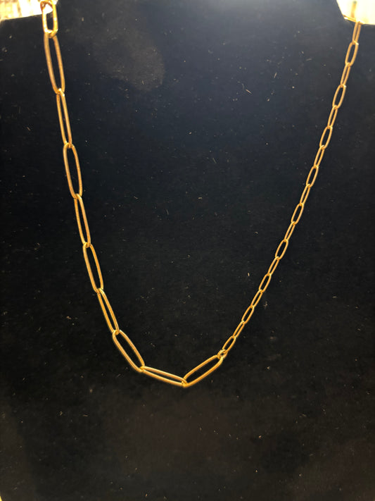 Gold paperclip