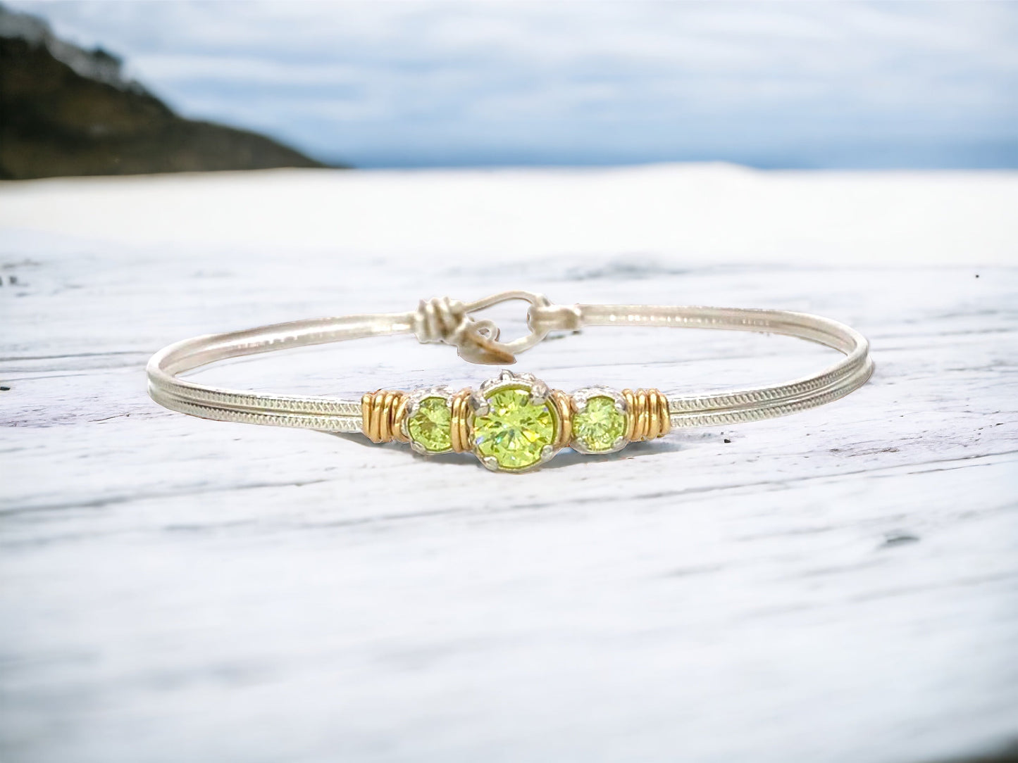 Birthstone Triple Setting Bracelet