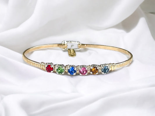 Custom Mothers Birthstone Bracelet Mid-Sized