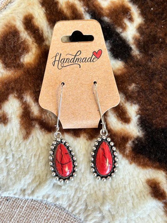 Red Haze Earrings