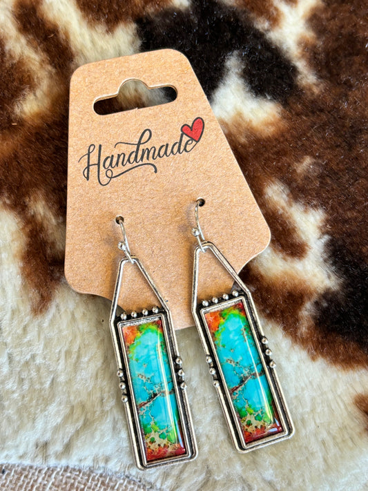 Turquoise Sunset Earrings