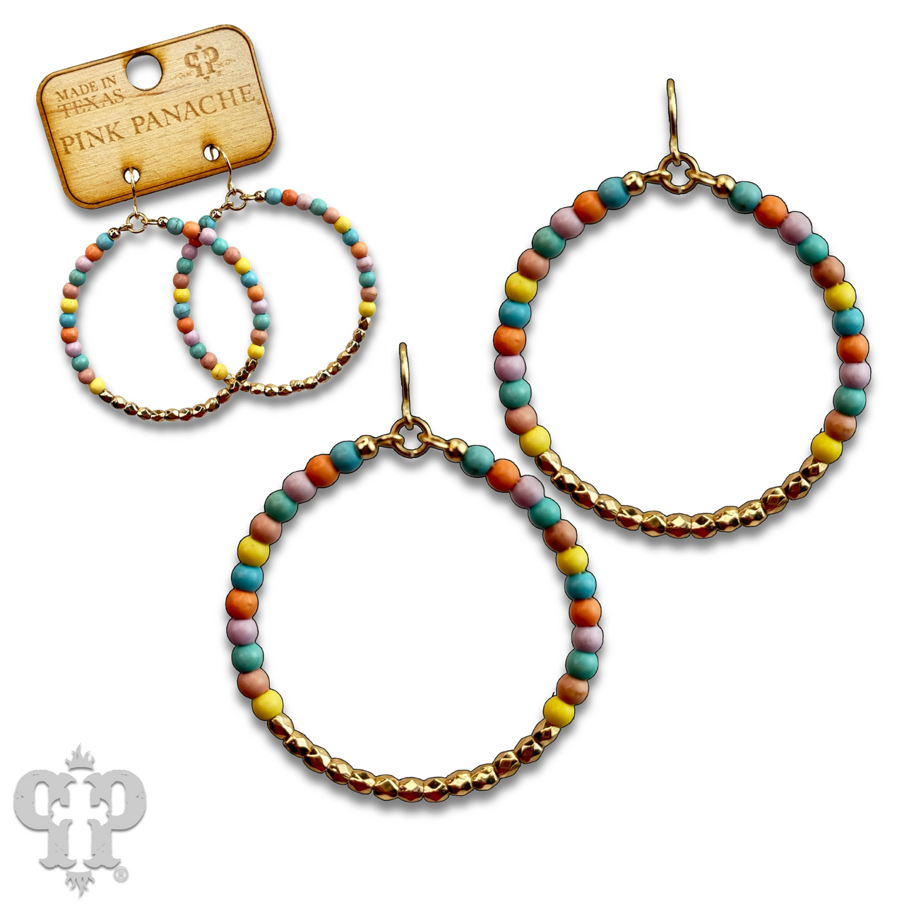 Round bead circle with Austrian crystal