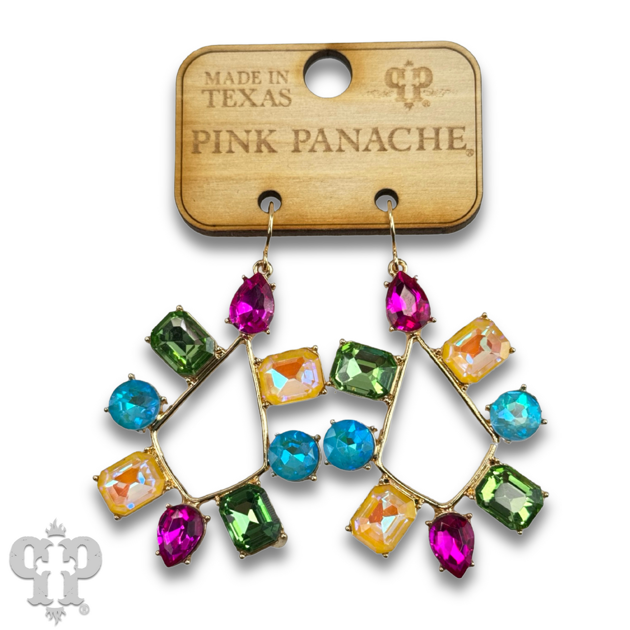 Rhinestone chandelier teardrop earring