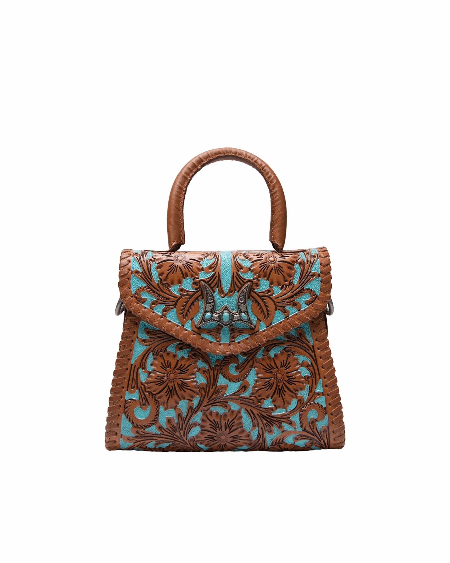 Loyal West Leon Mini Handle Purse - Whiskey & Water