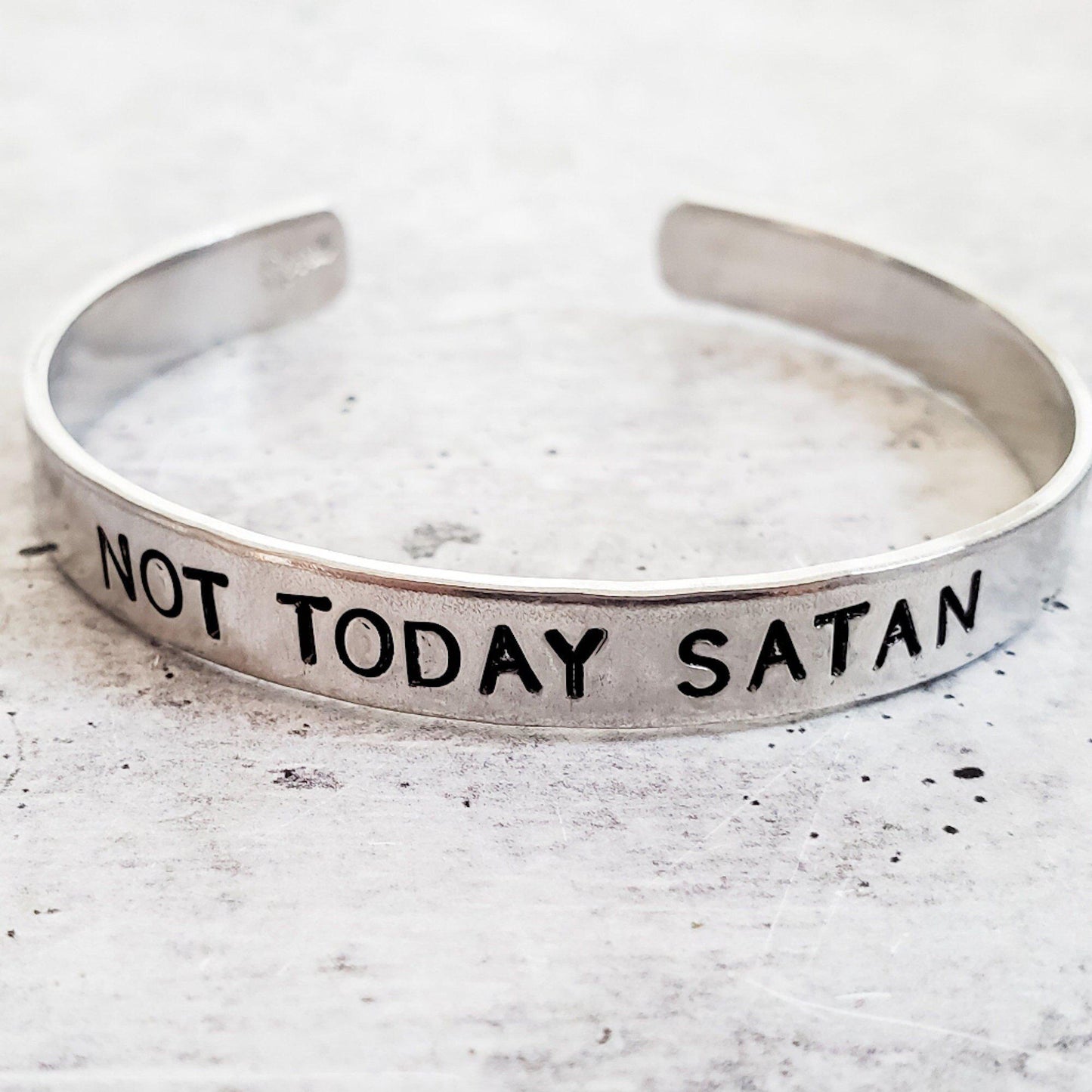 NOT TODAY SATAN Cuff Bracelet