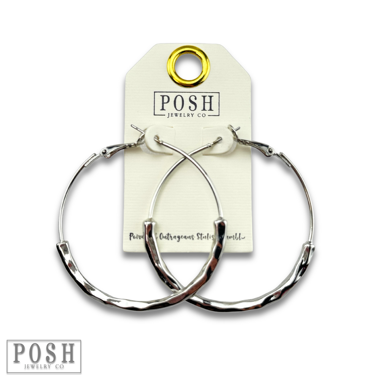 Hoop earring with tube beads