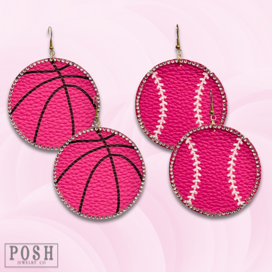 Game-day ball earring