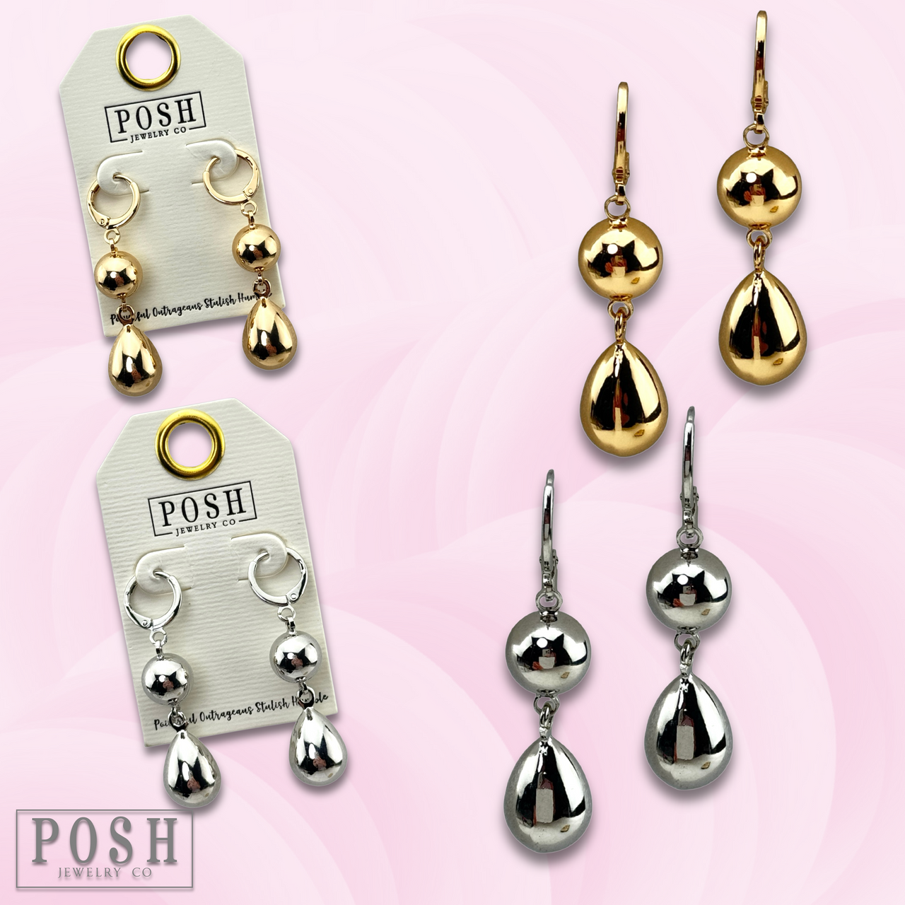 Shiny bead earring