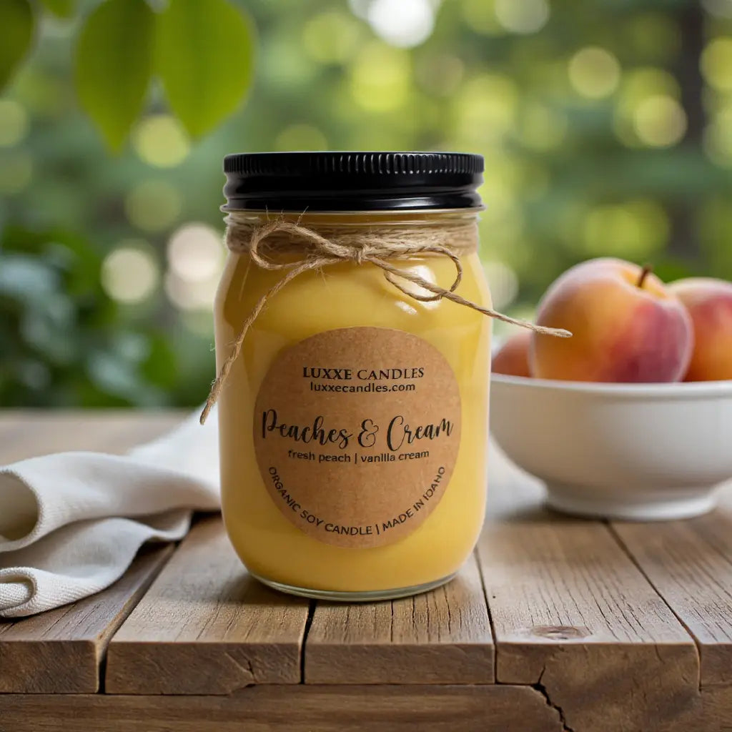 Peaches & Cream | Organic Soy Candle