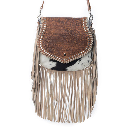 Myra Dusty Lariat Concealed Carry Bag in Saddle Brown