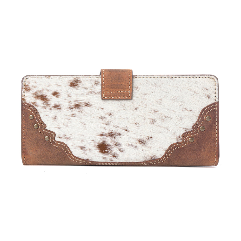 Myra Cedarbar Hairon Leather Women’s Wallet in Honey Drift