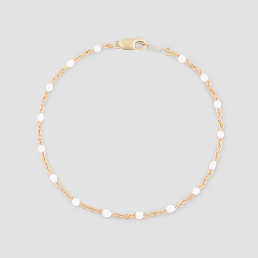 white daisy bracelet