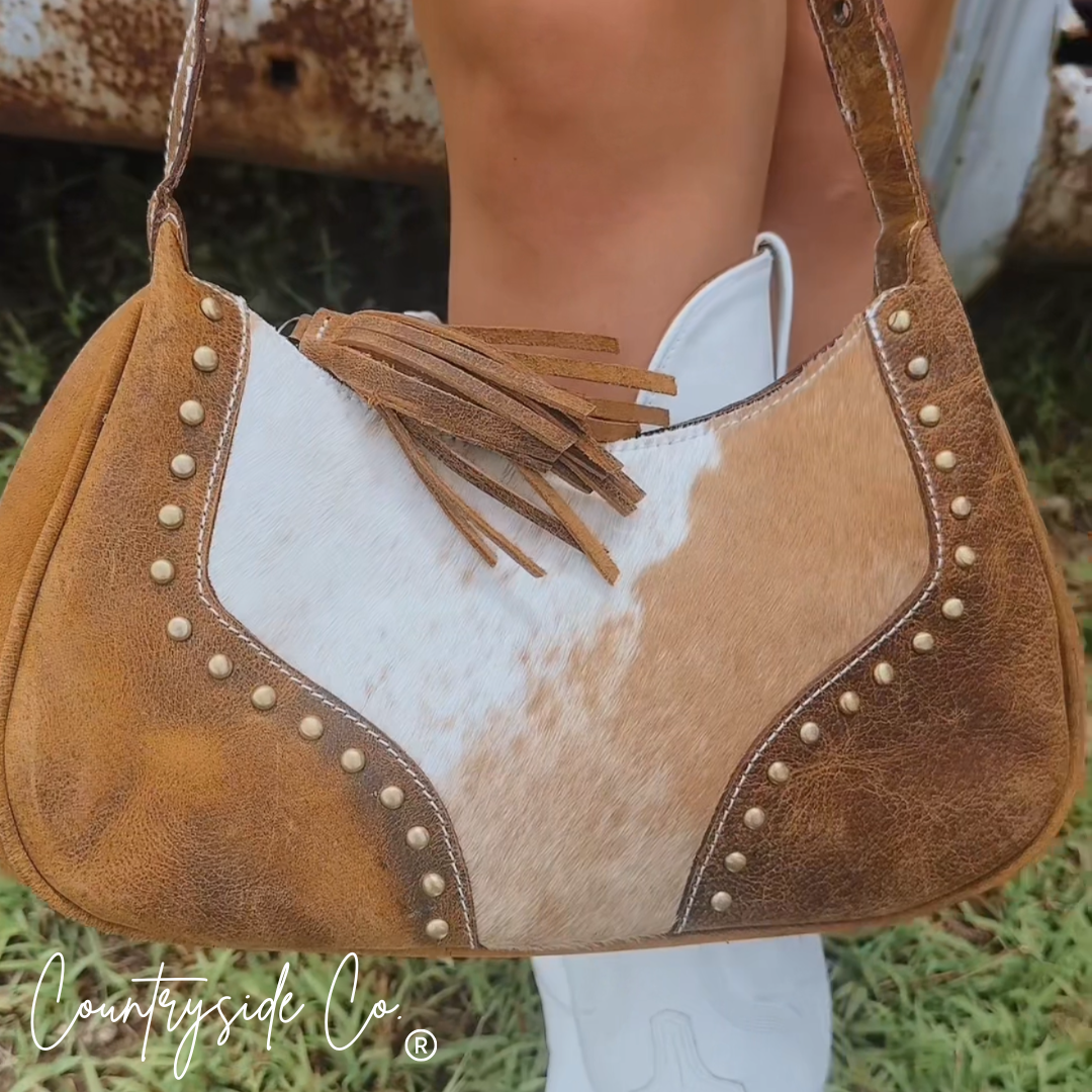 Rodeo Royalty Cowhide Leather Handbag