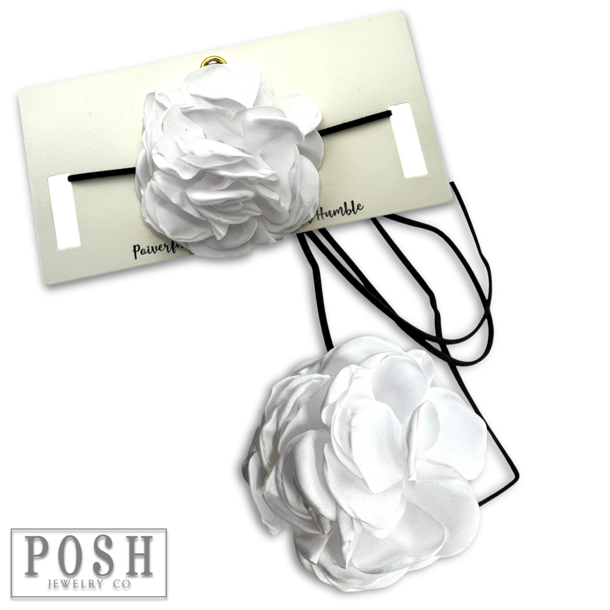 Flower choker necklace