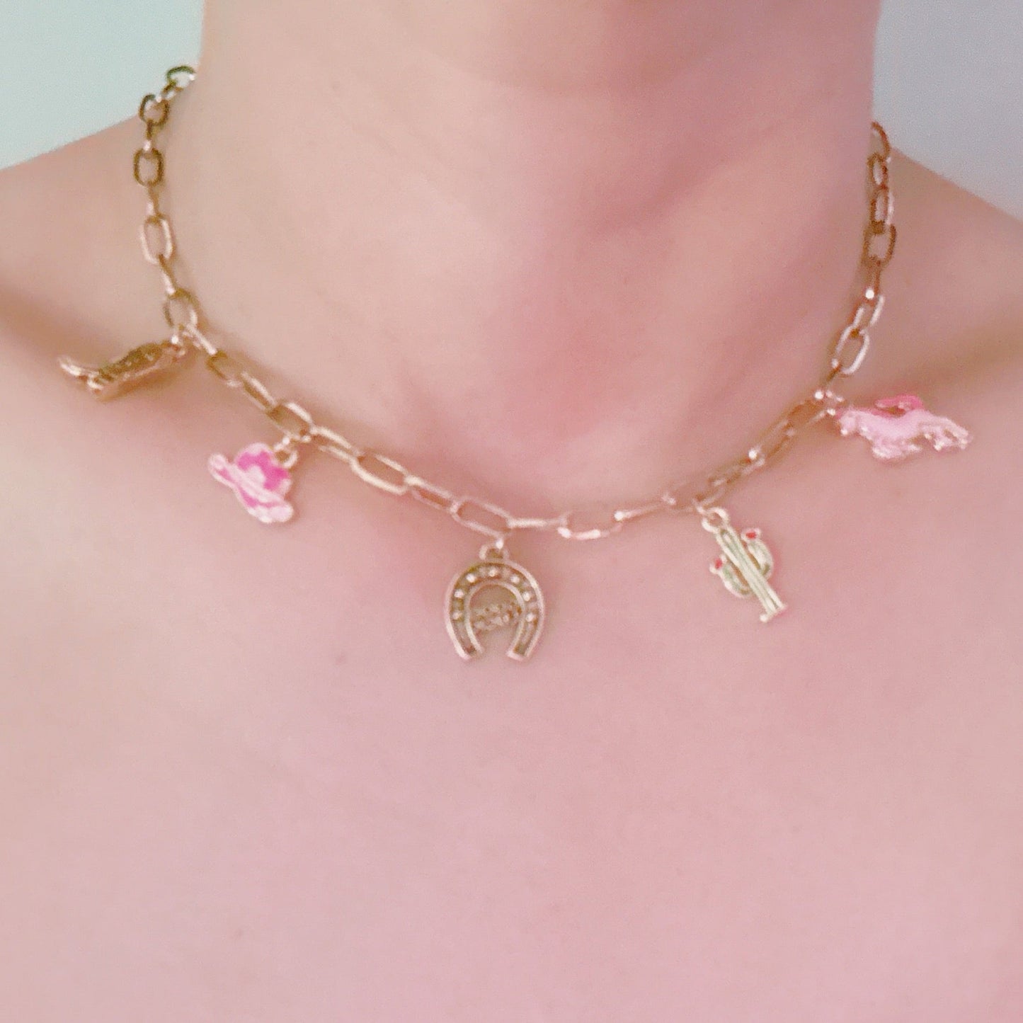 Yeehaw Rodeo Charm Necklace – Western Icons