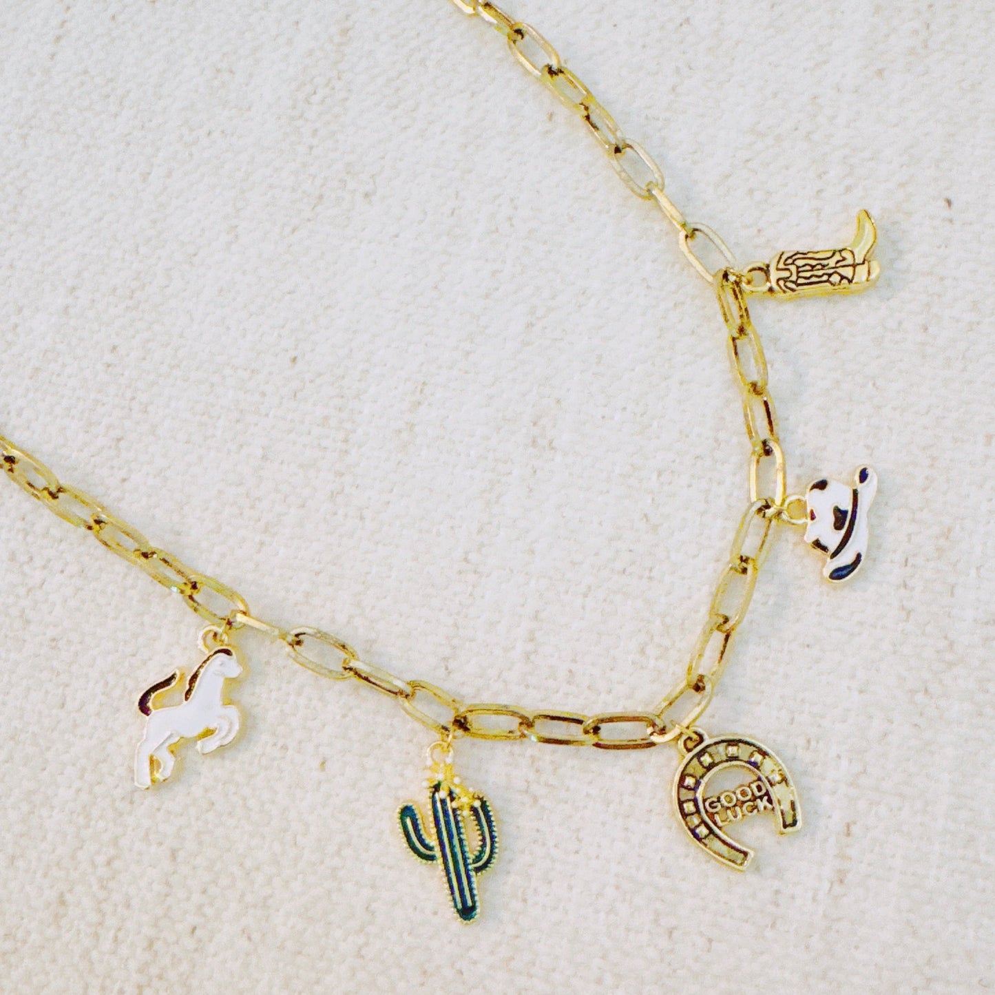 Yeehaw Rodeo Charm Necklace – Western Icons