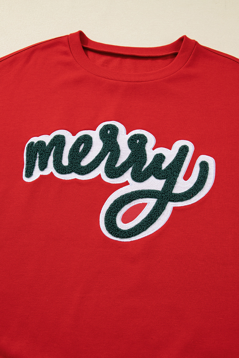 Fiery Red merry Holiday Christmas Graphic Sweatshirt