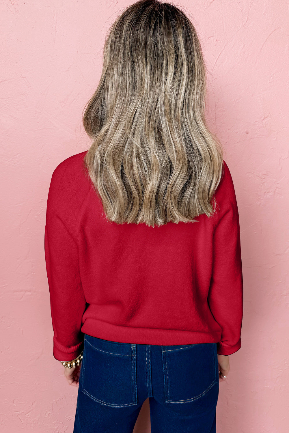 Blackish Green MERRY Letter Pattern Christmas Raglan Sleeve Sweater