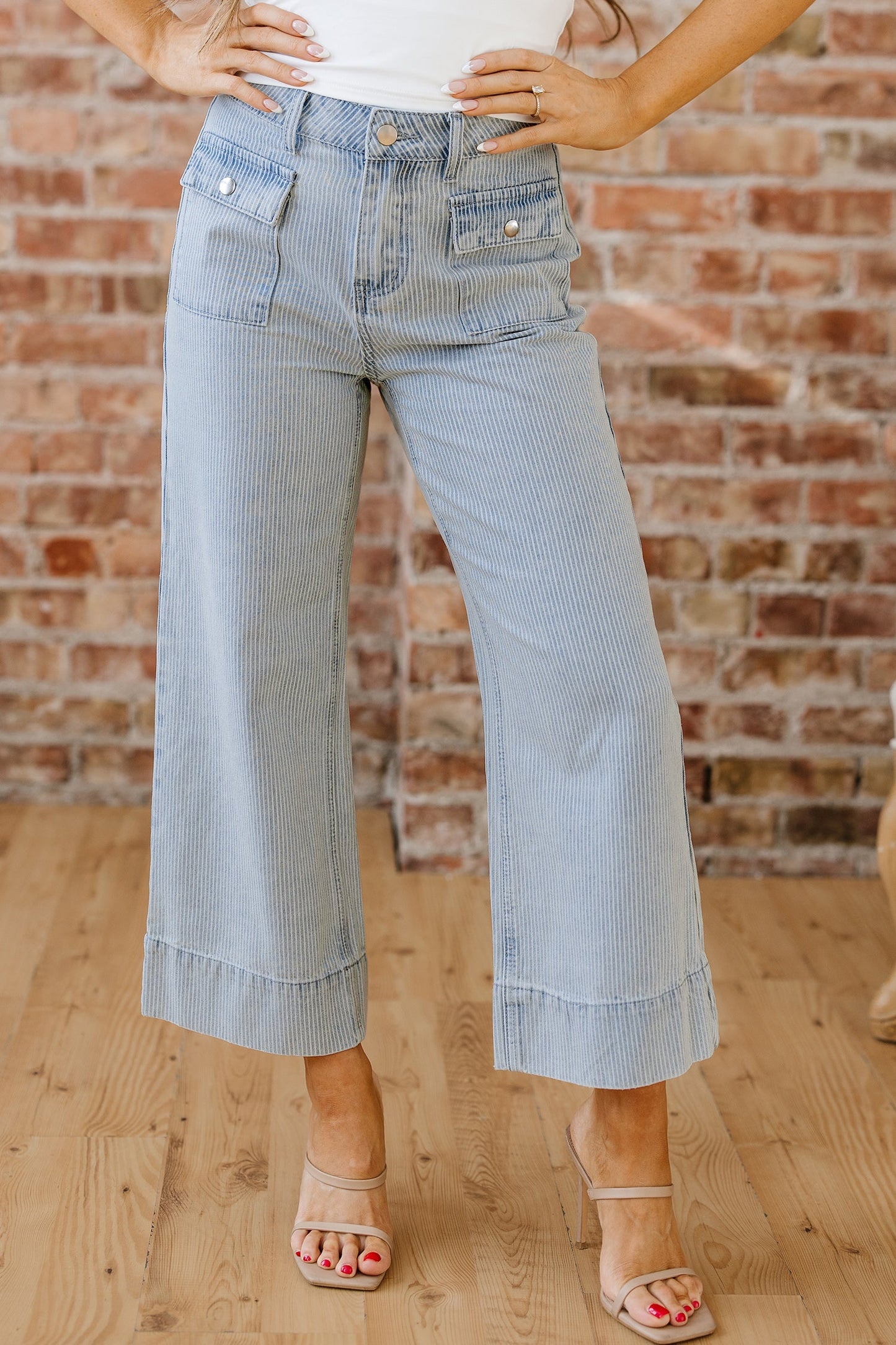 Eve Hem Wide Leg Jeans