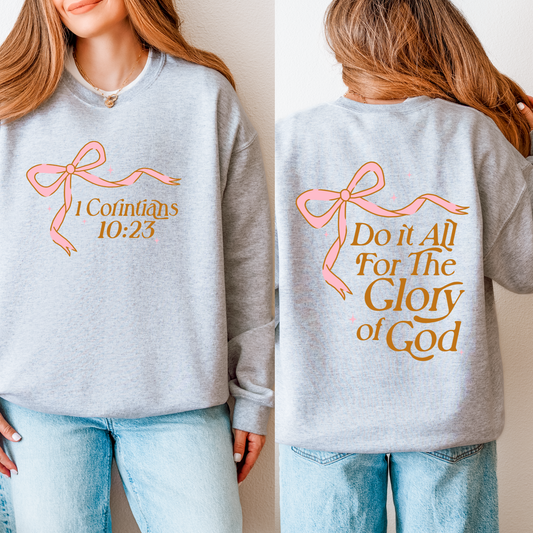 Do It All for the Glory of God Sweatshirt | Faith-Based Christian Apparel