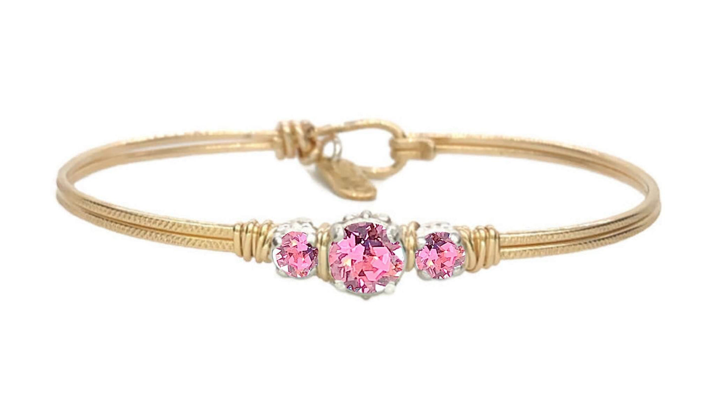 Birthstone Triple Setting Bracelet
