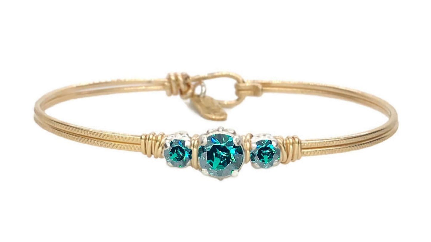 Birthstone Triple Setting Bracelet