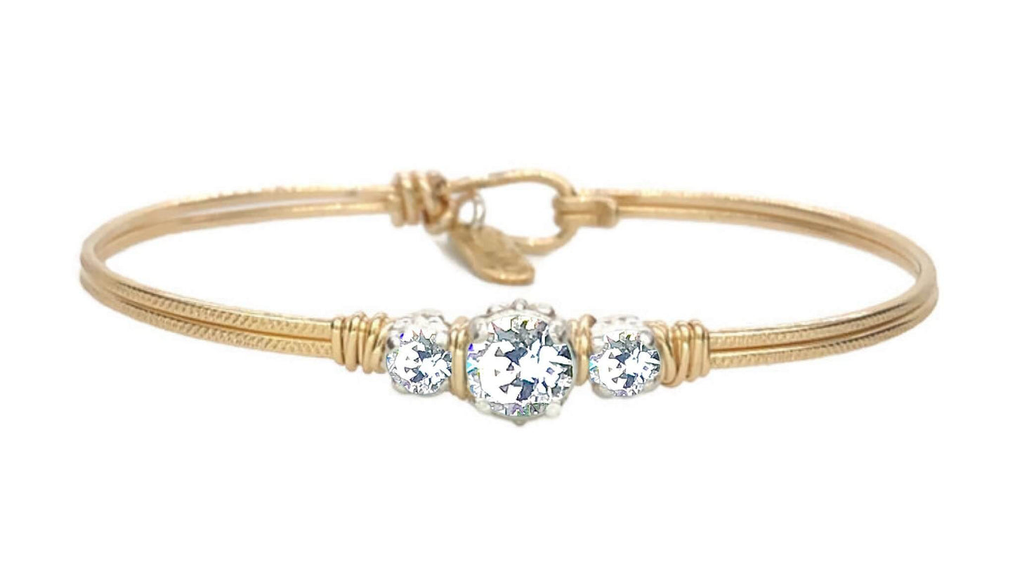 Birthstone Triple Setting Bracelet