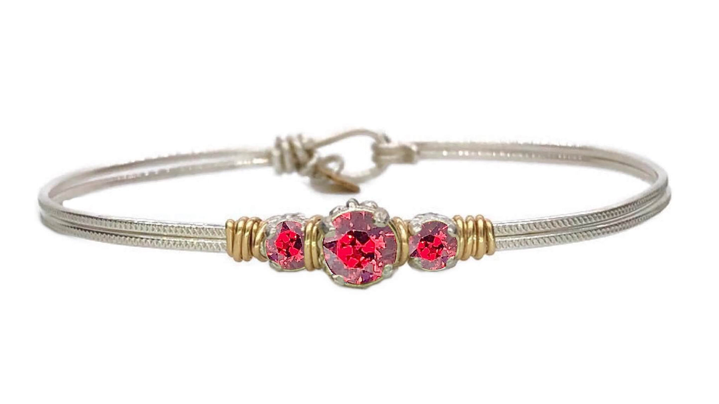 Birthstone Triple Setting Bracelet