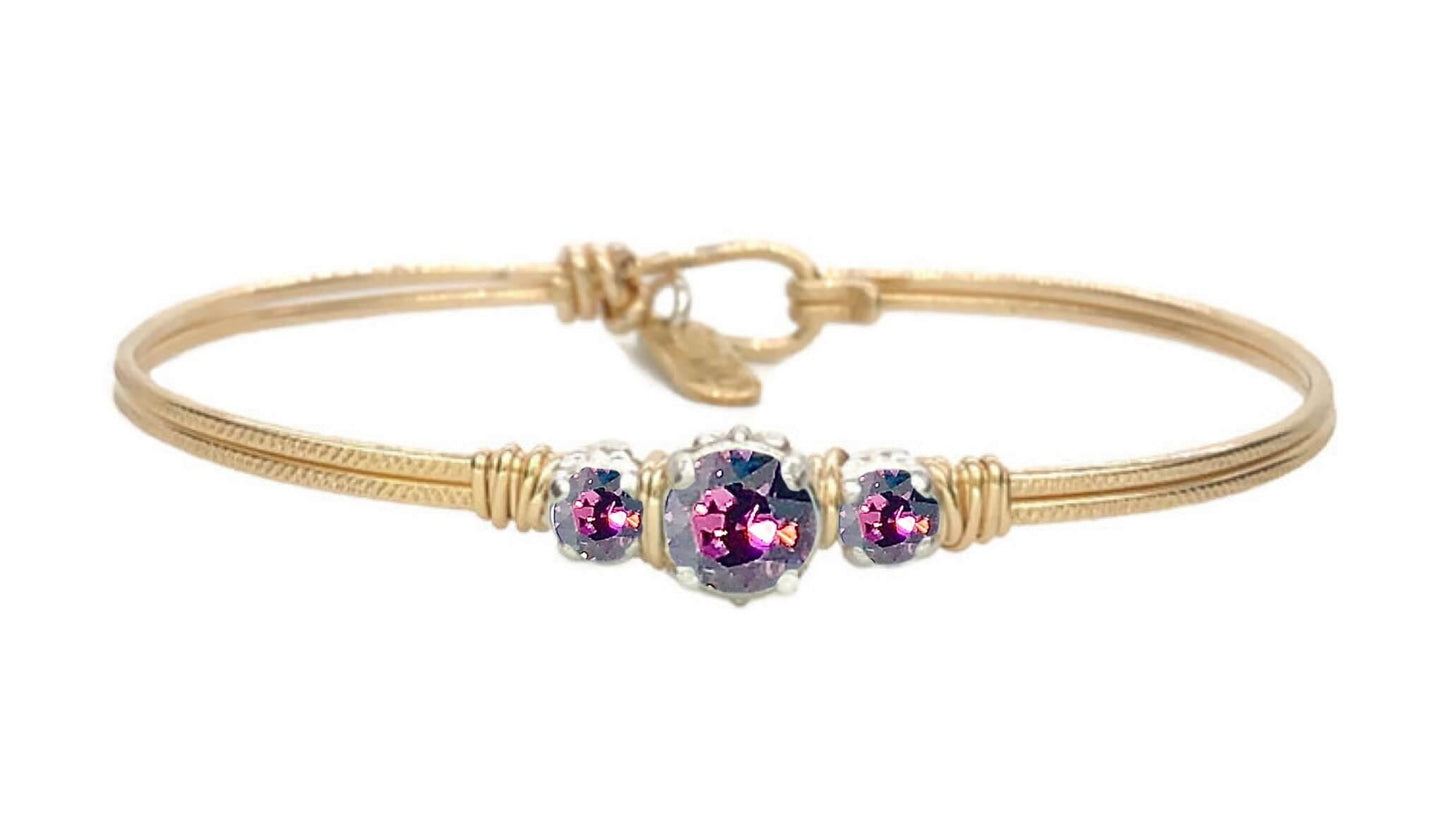 Birthstone Triple Setting Bracelet