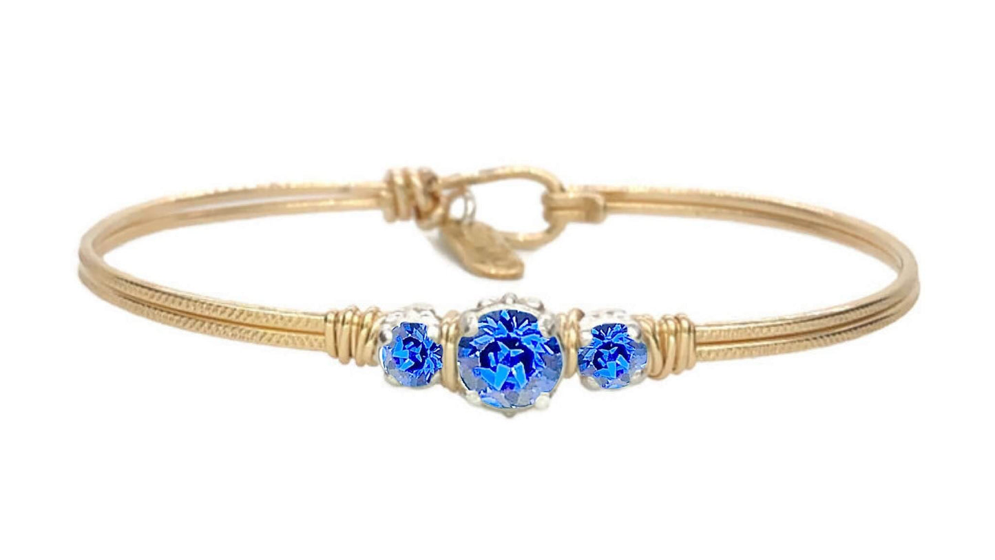 Birthstone Triple Setting Bracelet