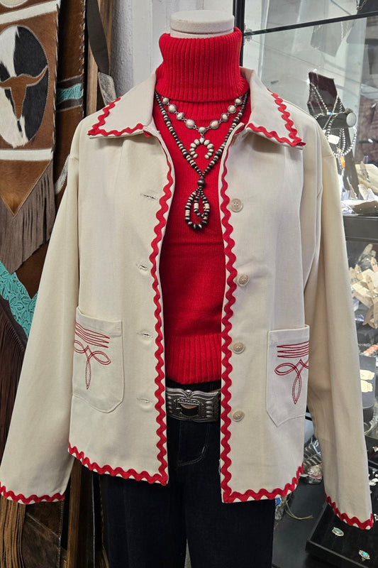 Boot Stitch Embroidered Jacket