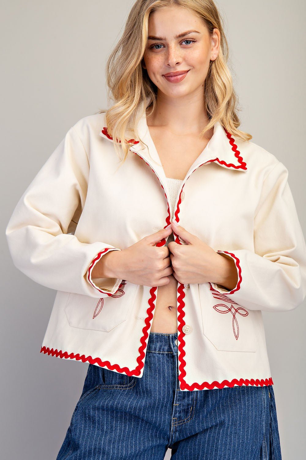 Boot Stitch Embroidered Jacket