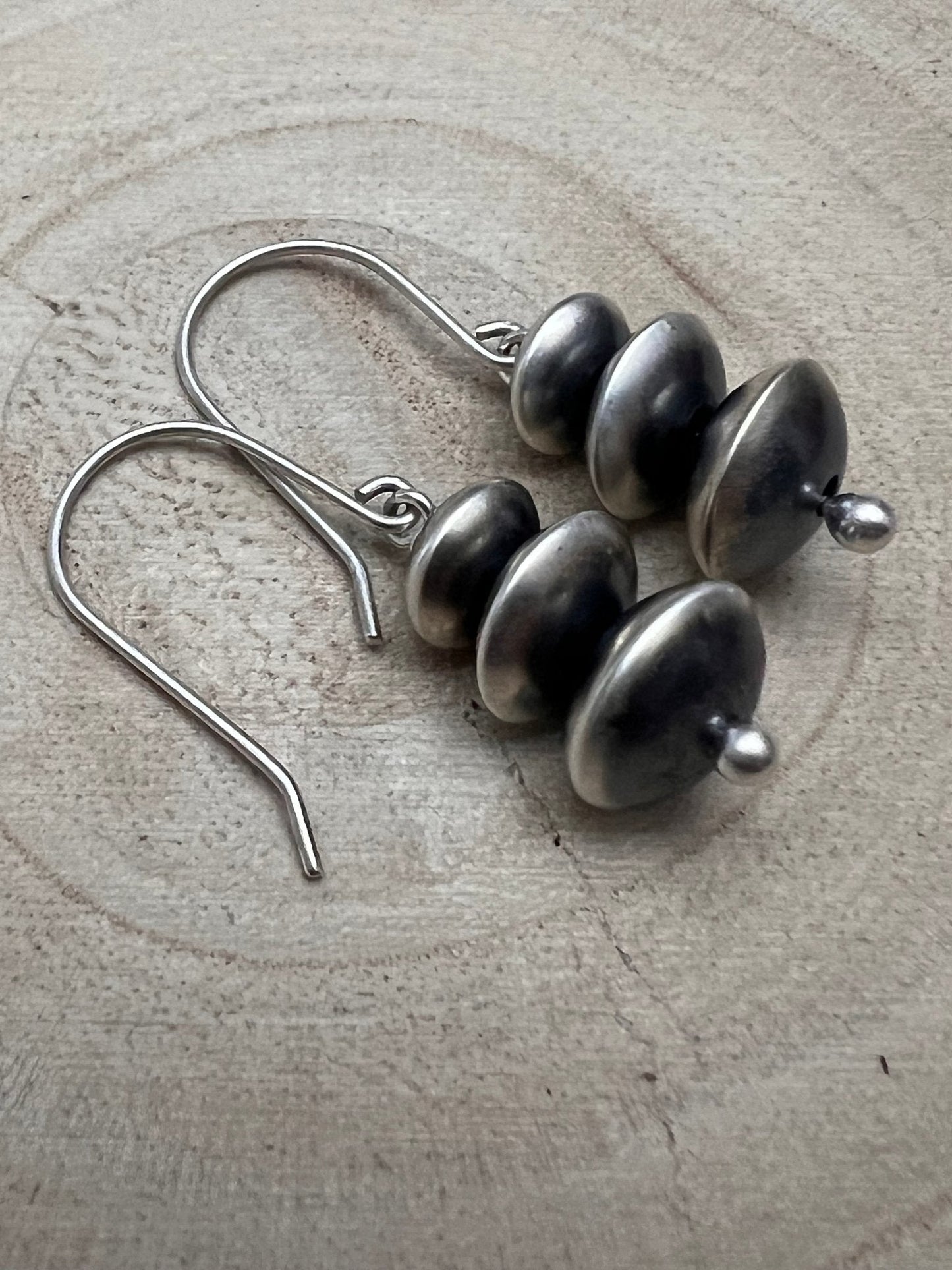 Bryannen Halwood Sterling Silver Navajo Pearl Earrings