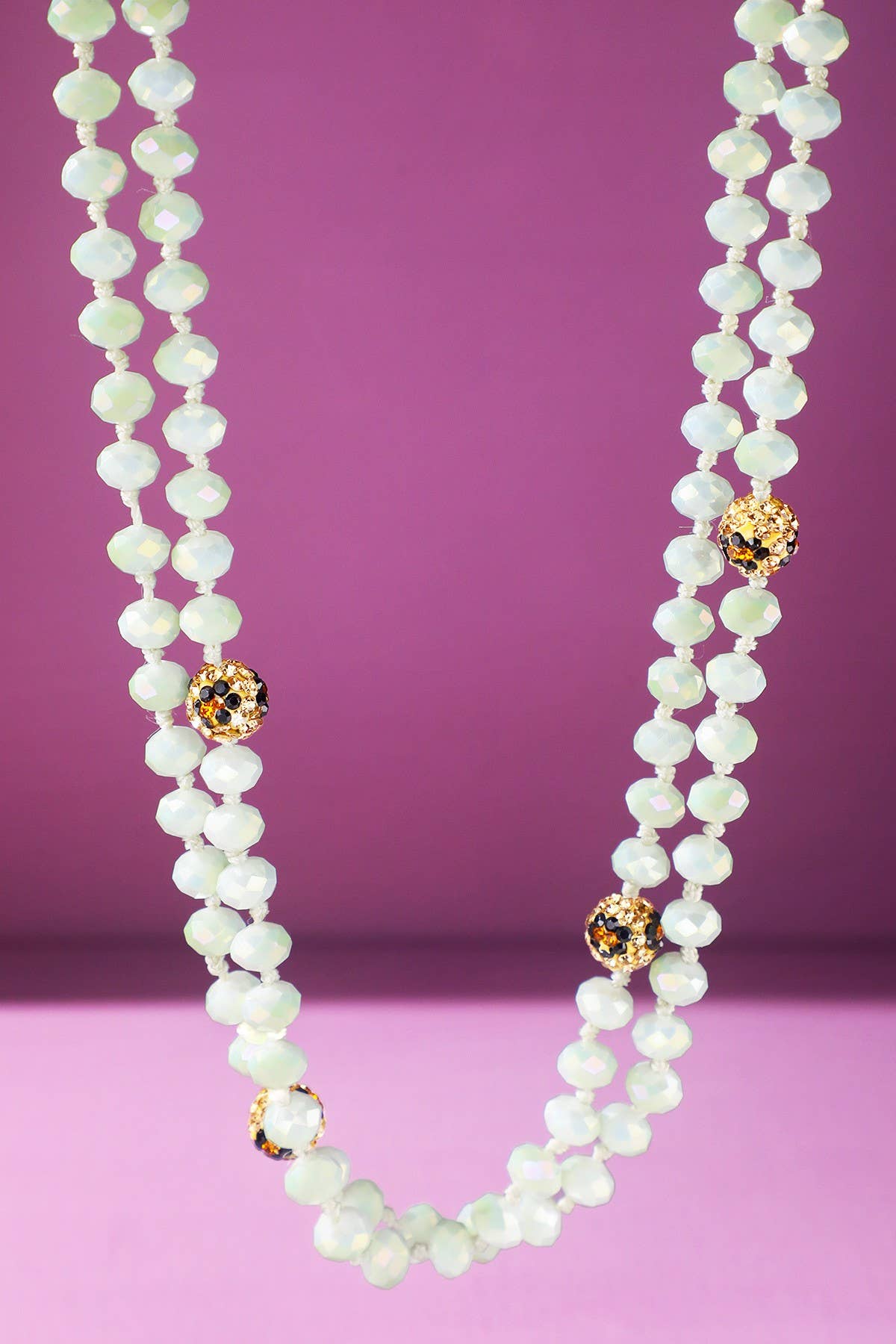 Stunning Beaded Necklace: TQ-TURQUOISE / OS