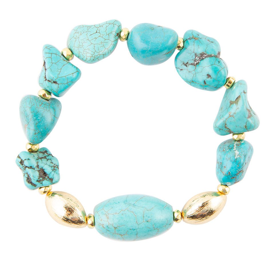 Durango Chunky Turquoise Stretch Bracelet