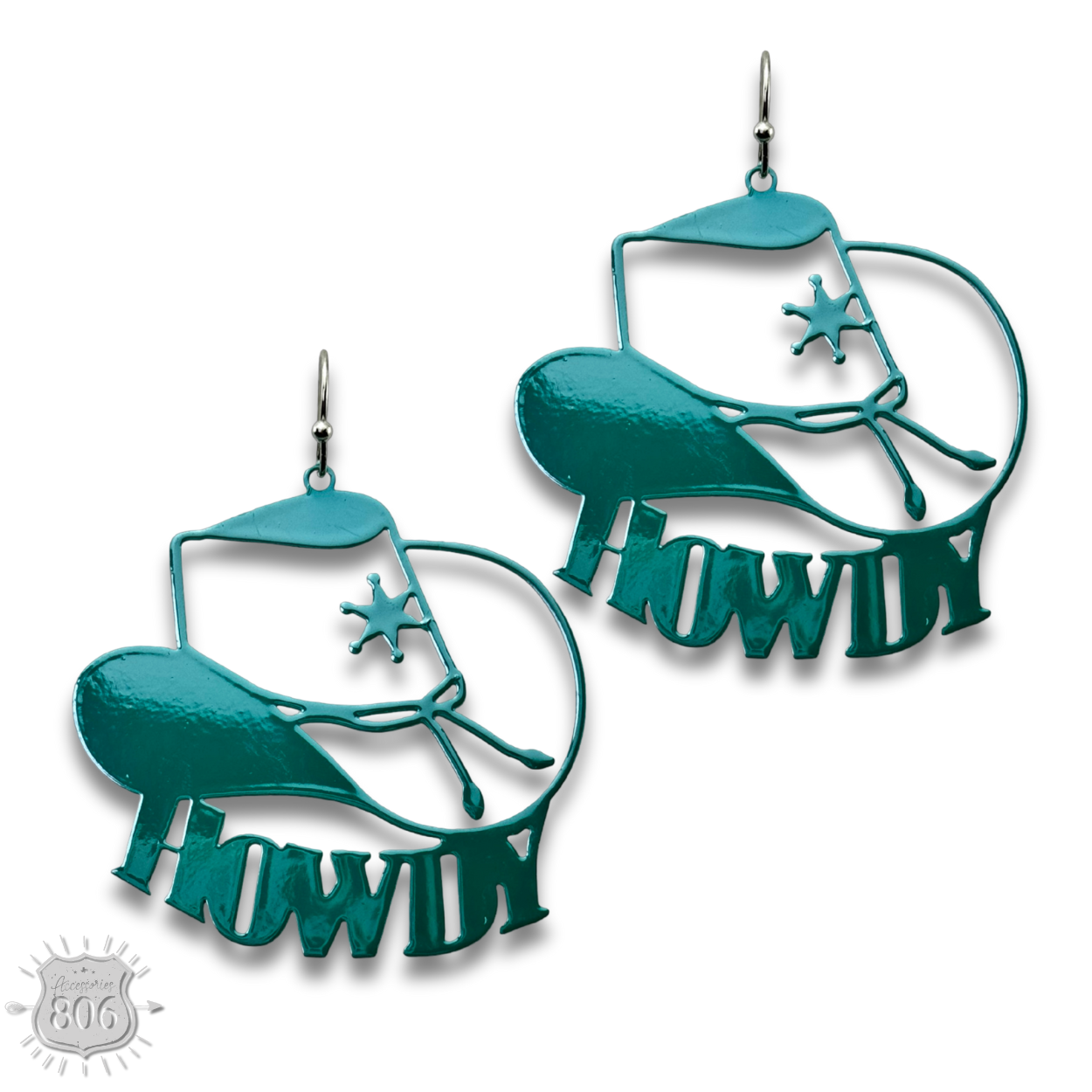 Howdy cowboy hat earring