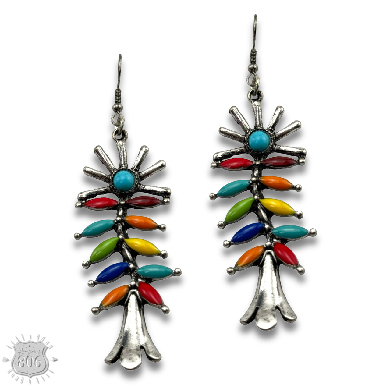 Southwest flower earring