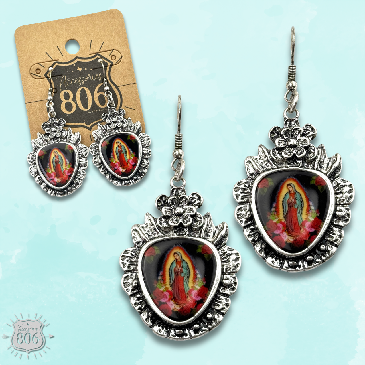 Our Lady of Guadalupe earring