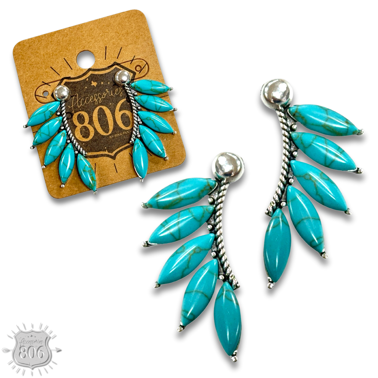 Marquise stone post earring