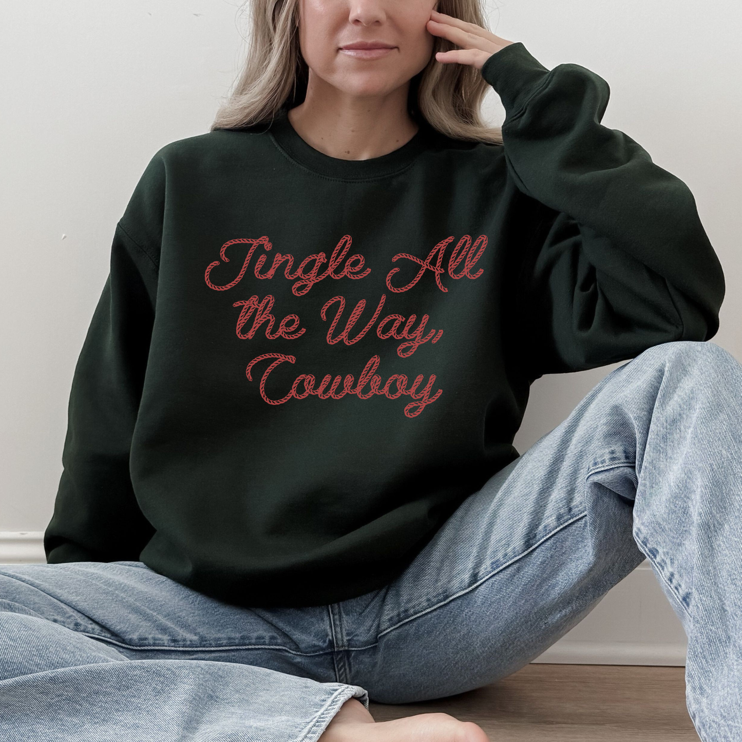 Jingle All the Way, Cowboy Crewneck Sweatshirt