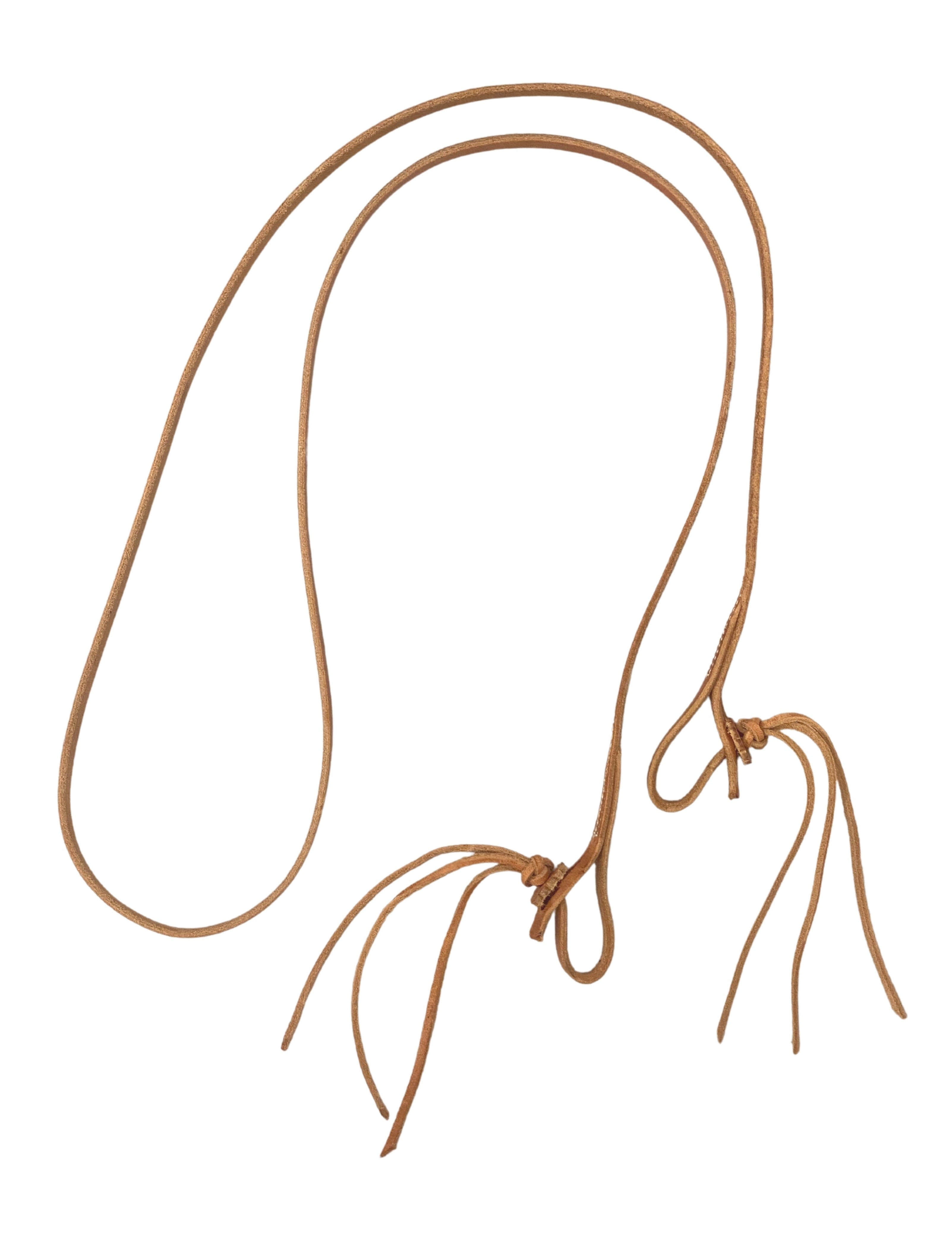 AJ Tack Harness Leather Roper Reins - Thumbnail 3